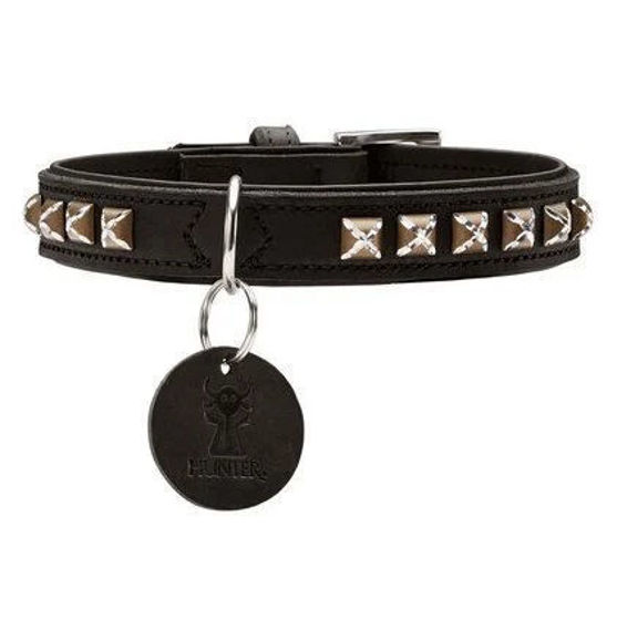 Picture of Hunter Δερμάτινο Περιλαίμιο Larvik Style Μαύρο (45-53cm)
