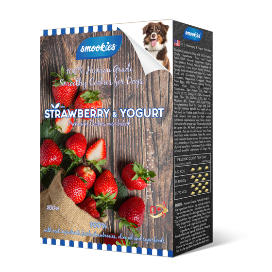 Picture of Smookies Μπισκότα Strawberry & Yogurt Premium 200gr