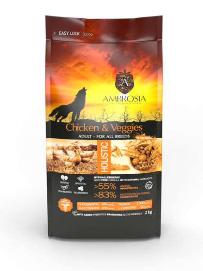 Picture of Ambrosia Grain Free Adult Chicken & Vegies 2kg