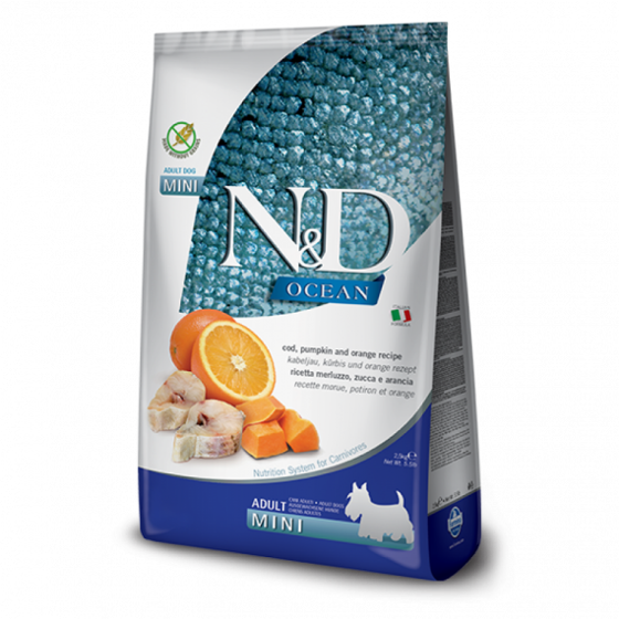 Picture of N&D Grain Free Ocean Pumpkin Godfish Adult Mini 2,5kg