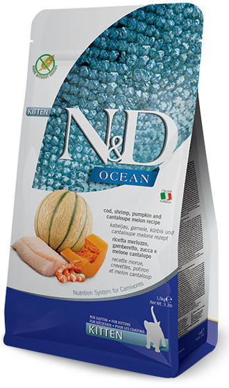 Picture of N&D Kitten Ocean Godfish & Pumpkin 300gr