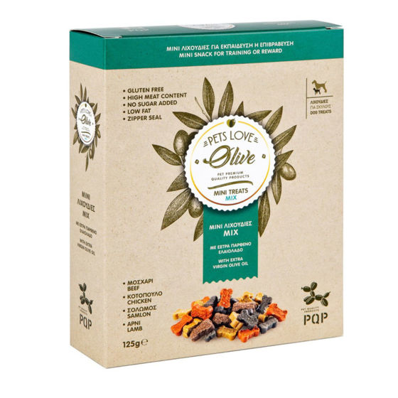 Picture of PQP Λιχουδιές Σκύλου Mix & Ελαιόλαδο 125gr