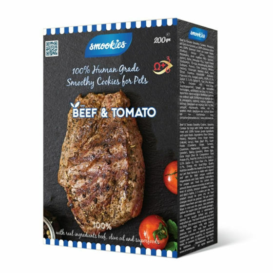 Εικόνα της Smookies Μπισκότα Beef & Tomato Premium 200gr