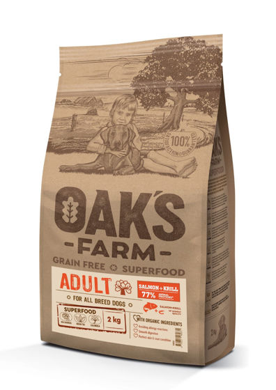 Εικόνα της Oak`s Farm Grain Free All Breed Adult Salmon & Krill 2kg