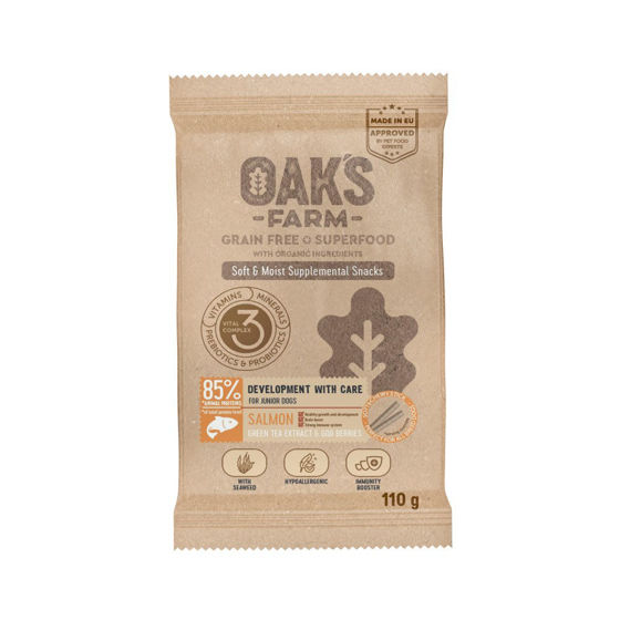 Εικόνα της Oak`s Farm Λιχουδιές Σκύλου Development Για Κουτάβια Με Σολομό 110gr