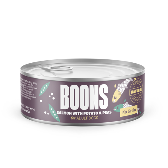 Εικόνα της Boons Adult Salmon 185gr (10x185gr)