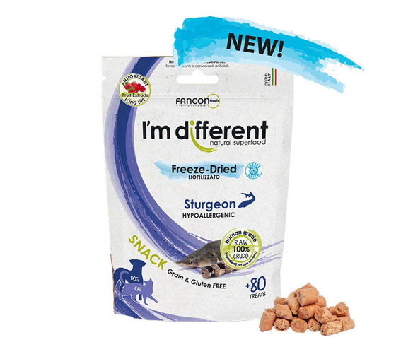 Εικόνα της I`m Different Λιχουδιά Freeze-Dried Για Σκύλους και Γάτες με Ξιφία 80pcs