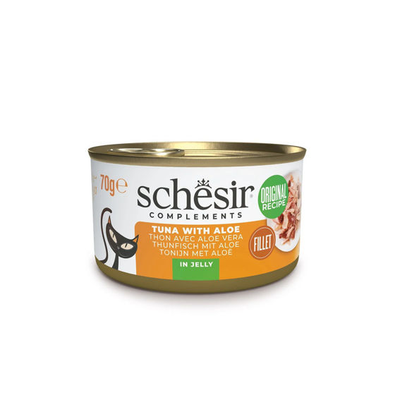 Εικόνα της Schesir Cat Jelly Τόνος & Αλόη 70gr