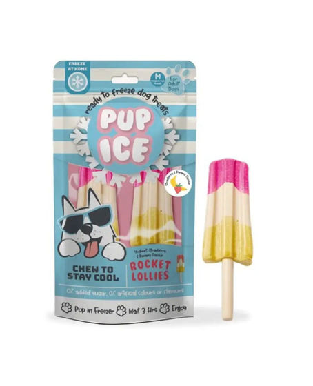 Εικόνα της Pup Ice Παγωτό Σκύλου Φράουλα - Μπανάνα (2τμχ)