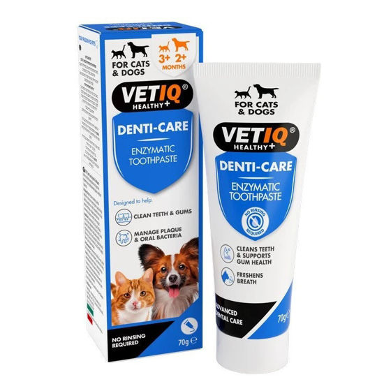 Εικόνα της VetIQ Denti Care Enzymatic Οδοντόκρεμα Για Σκύλους & Γάτες 70gr