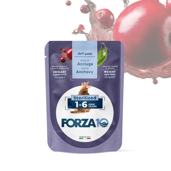 Εικόνα της Forza10 Υγρή Τροφή Soft Pate Adult Sterilized Γαύρος 80gr