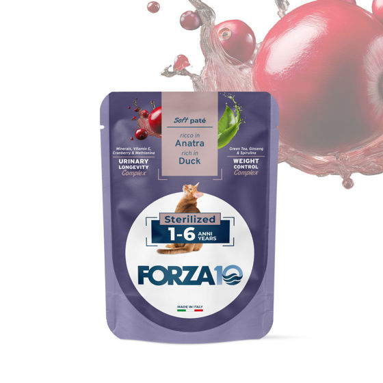 Εικόνα της Forza10 Υγρή Τροφή Soft Pate Adult Sterilized Πάπια 80gr