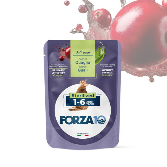 Εικόνα της Forza10 Υγρή Τροφή Soft Pate Adult Sterilized Ορτύκι 80gr