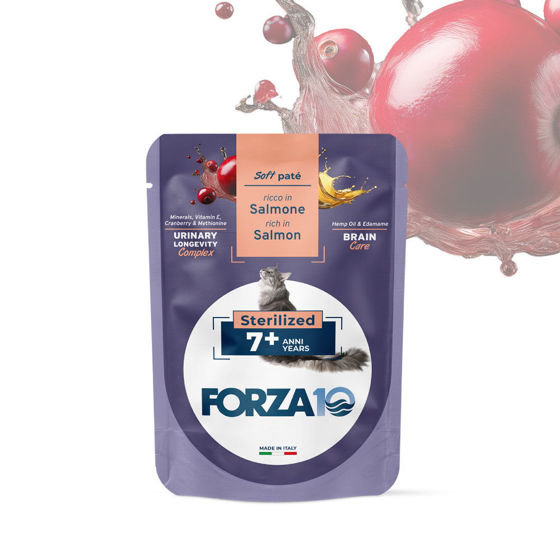 Εικόνα της Forza10 Υγρή Τροφή Soft Pate Adult 7+ Sterilized Σολωμός 80gr