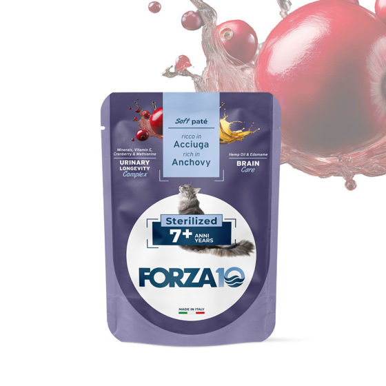 Εικόνα της Forza10 Υγρή Τροφή Soft Pate Adult 7+ Sterilized Γαύρος 80gr