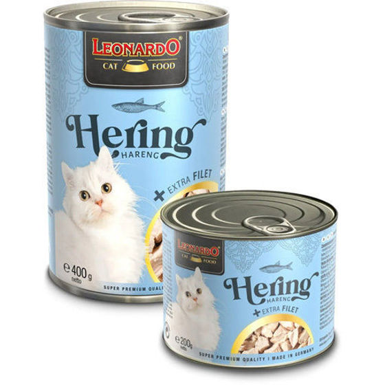 Εικόνα της Leonardo Υγρή Τροφή Γάτας Herring & Extra Fillet 400gr