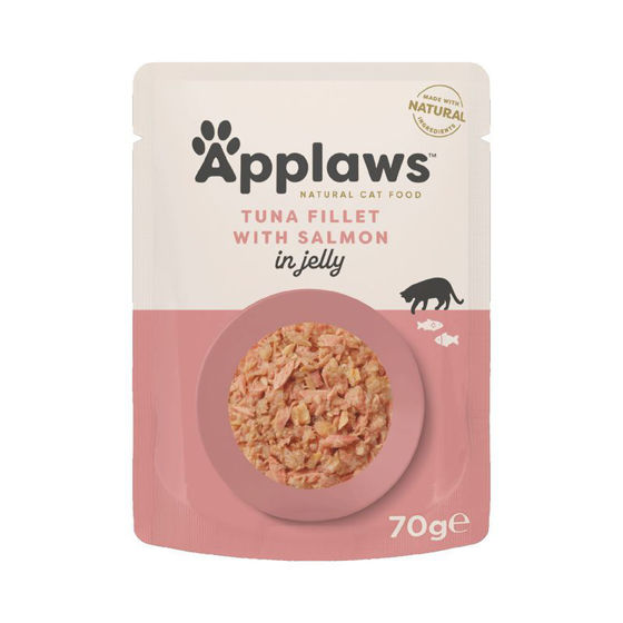 Εικόνα της Applaws Φακελάκι Γάτας Jelly Τόνος & Σολωμός 70gr