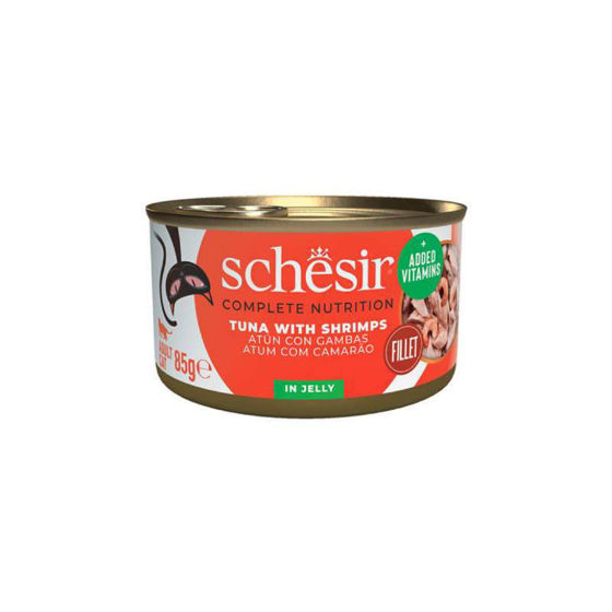 Εικόνα της Schesir Cat Jelly Τόνος & Γαρίδες 85gr