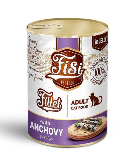 Εικόνα της Fisi Fillet Cat Adult Σε Ζελέ Γαύρος 400gr