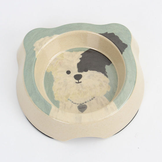 Εικόνα της Denik Pet Bamboo Μπολ Σκύλου Μαύρο 250ml - 16cm