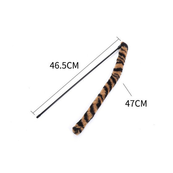 Εικόνα της Denik Παιχνίδι Γάτας Καλάμι Φτερό Τιγρέ 46cm