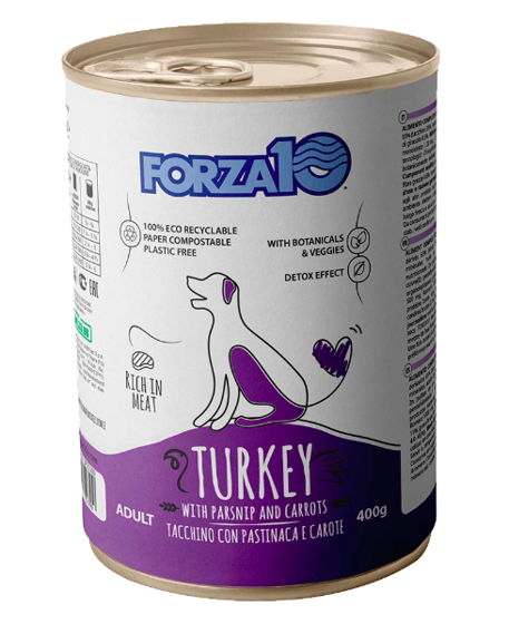 Εικόνα της Forza10 Κονσέρβα Σκύλου Maintenance Γαλοπούλα με  παστινάκι & καρότα 400gr