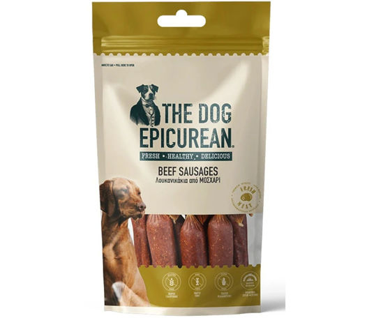 Εικόνα της The Dog Epicurean Λιχουδιές Για Σκύλους Λουκανικάκια Από Μοσχάρι 100gr