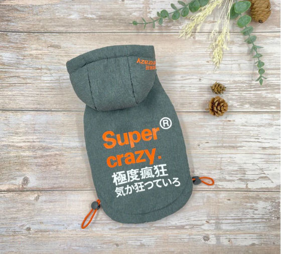 Εικόνα της Denik Μπουφάν Σκύλου Super Crazy Γκρι