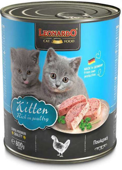Εικόνα της Leonardo Κονσέρβα Kitten Κοτόπουλο 800gr