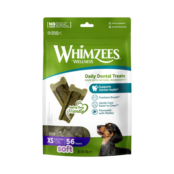 Εικόνα της Whimzees Οδοντικές Λιχουδιές Σκύλου Soft XSmall (56τμχ)