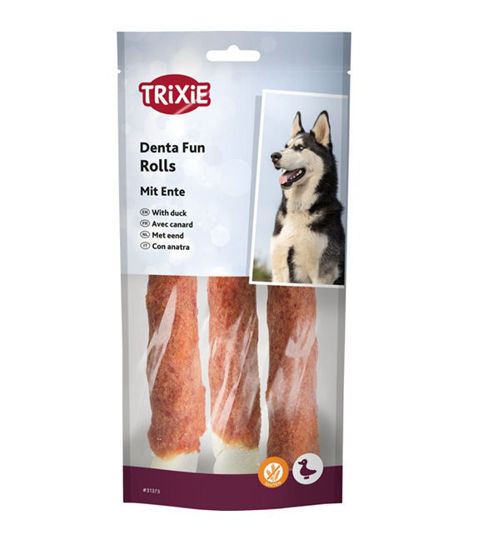 Εικόνα της Trixie Denta Fun Duck Rolls 140gr (3τμχ)