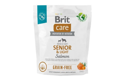 Εικόνα της Brit Care Dog Grain Free Senior & Light Salmon 1kg