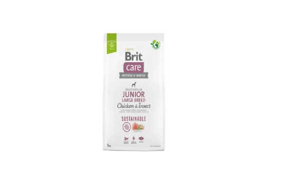 Εικόνα της Brit Care Dog Sustainable Junior Large chiken & insect 3kg