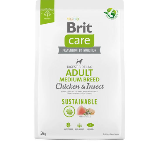 Εικόνα της Brit Care Dog Sustainable Adult Medium chiken & insect 3kg