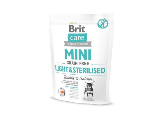 Εικόνα της Brit Care Mini Grain Free Light & Sterilised Rabbit & Salmon 400gr