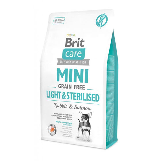 Εικόνα της Brit Care Mini Grain Free Light & Sterilised Rabbit & Salmon 7kg