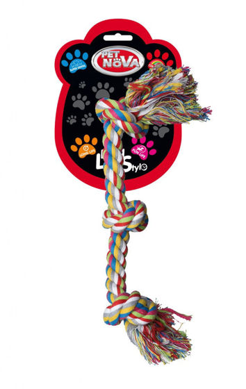 Εικόνα της Pet Nova Παιχνίδι Σκύλου Cotton 3 Knotted Rope 38cm