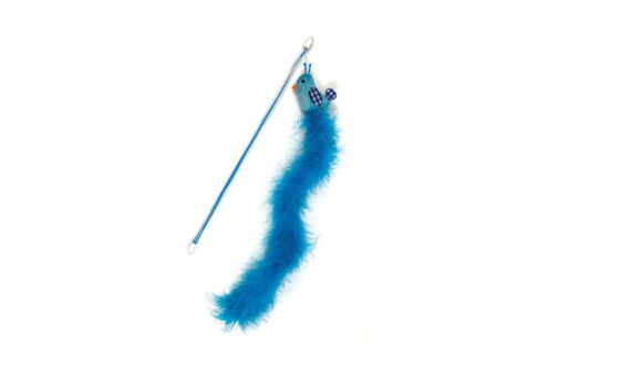 Εικόνα της Happy Pet Παιχνίδια Γάτας Tabby Patch XLong Bluebird Cat Teaser