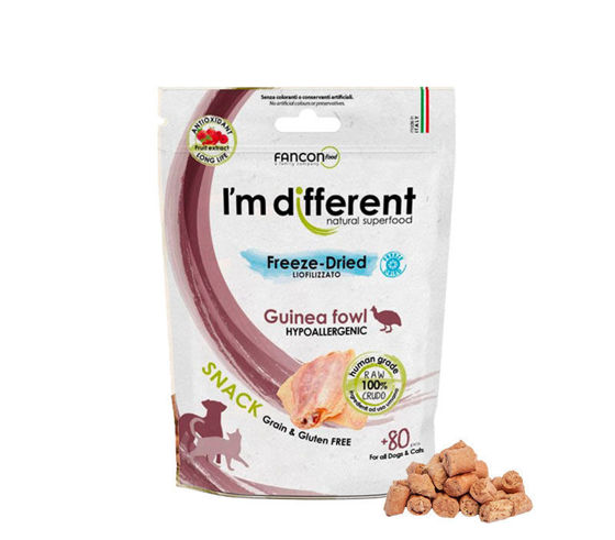 Εικόνα της I`m Different Λιχουδιά Freeze-Dried Για Σκύλους και Γάτες Φραγκόκοτα 80pcs