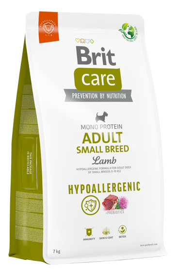 Εικόνα της Brit Care Dog Hypoallergenic Adult Small Breed Lamb 7kg