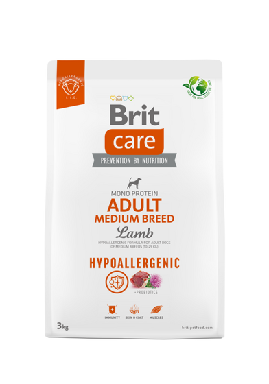 Εικόνα της Brit Care Dog Hypoallergenic Adult Medium Lamb 3kg