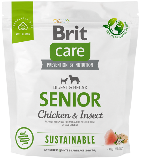 Εικόνα της Brit Care Dog Sustainable Senior Chiken & Insect 1kg