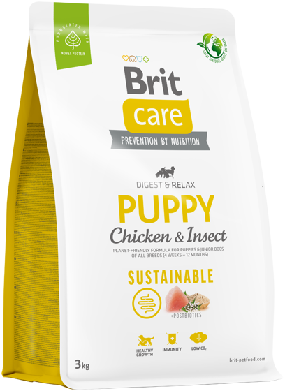 Εικόνα της Brit Care Dog Sustainable Puppy  Chiken & Insect 3kg