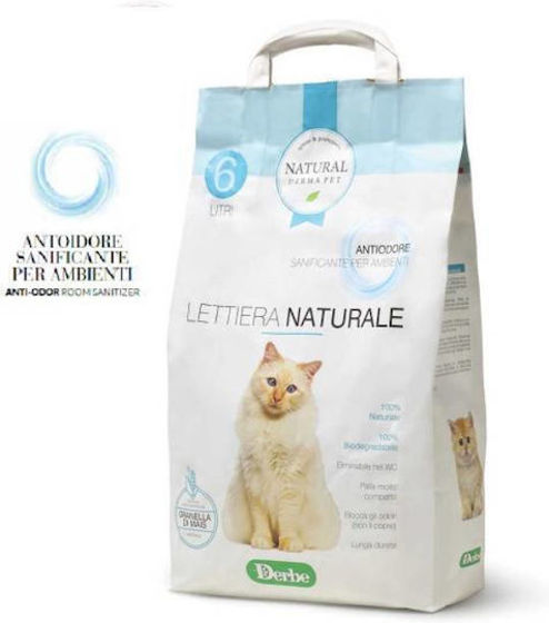 Εικόνα της Natural Derma Pet  Άμμος Γάτας Καλαμποκιού Antiodore 6L (2.85kg)