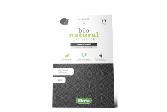 Εικόνα της Natural Derma Pet Cat Άμμος Γάτας Καλαμποκιού Με Άνθρακα 6L (2.85kg)