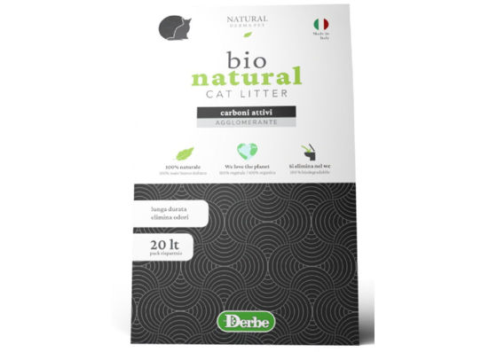 Εικόνα της Natural Derma Pet Cat Άμμος Γάτας Καλαμποκιού Με Άνθρακα 20L (8kg)