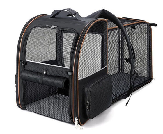 Εικόνα της Denik Pets Τσάντα Πλάτης Μεταφοράς Με Επιπλέον Χώρο (37x67x43,2cm)