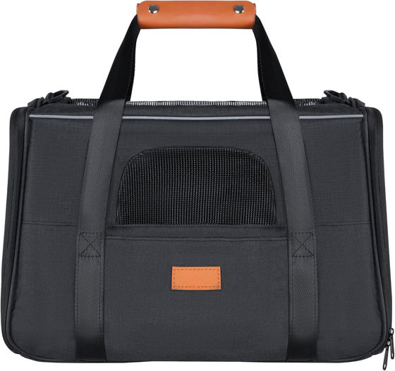 Εικόνα της Denik Pet Τσάντα Μεταφοράς Σκύλου & Γάτας Μαύρη 45x33x35cm