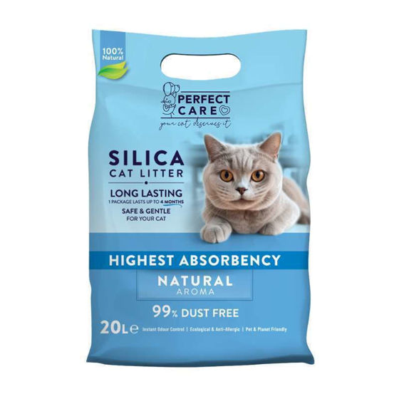 Εικόνα της Perfect Care Silica Natural Κρυσταλλική Άμμος Γάτας 20lt