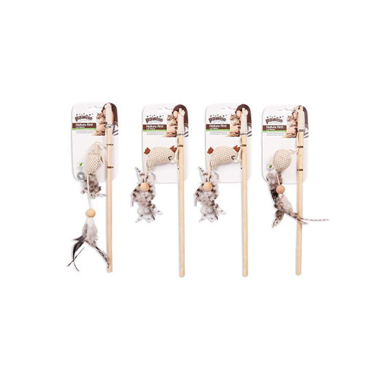 Εικόνα της Pawise Παιχνίδι Γάτας Nature First Toy Wand (35,5x9cm)